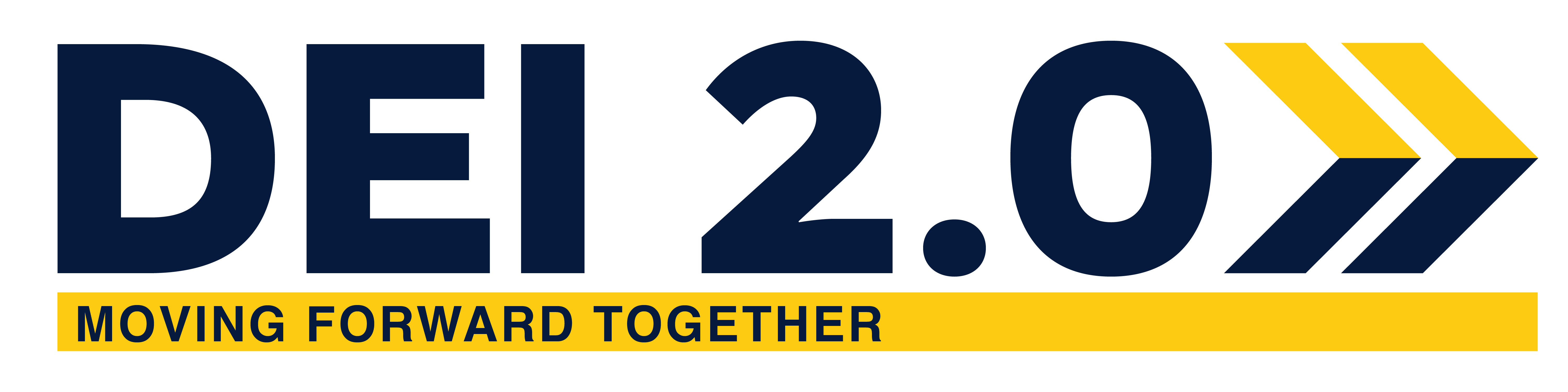 DEI 2.0 Logo image: Moving Forward Together